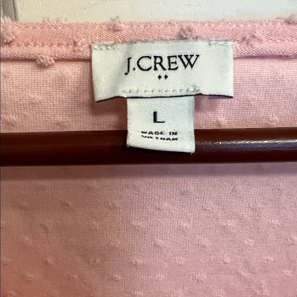 J Crew Light Pink Textured Blouse - Picture 3 of 4